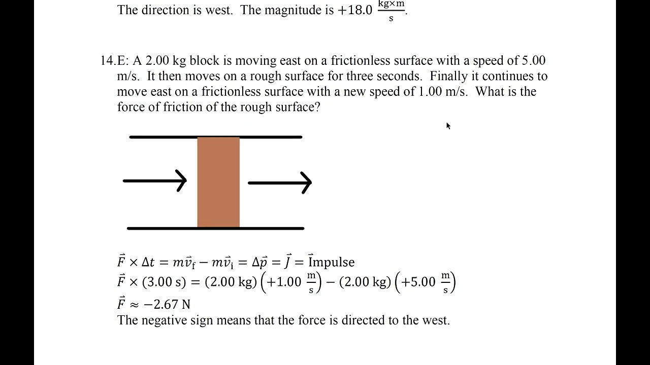 Physics Topic 18A - Linear Momentum and Impulse (with Free Worksheet)