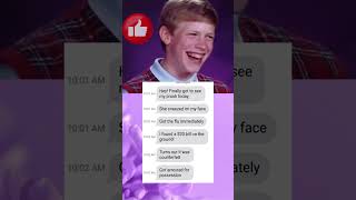Legendary Memes: Bad Luck Brian #funnymemes #iconicmemes #relatable Legendary Memes: Bad Luck Brian #funnymemes #iconicmemes #relatable