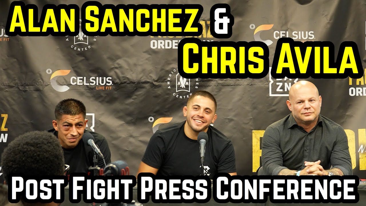 Alan Sanchez & Chris Avila Post Fight Press Conference after Jake Paul ...