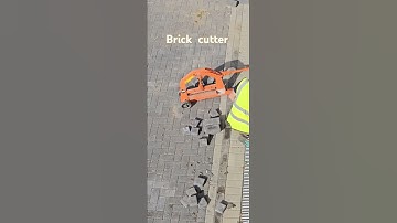 brick cutter for paving _ quick and easy for driveway  work