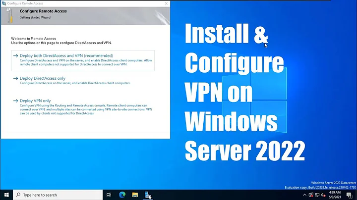How to Install & Configure VPN on Windows Server 2022