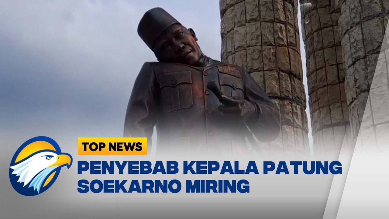 Top Topic - Viral, Kepala Patung Soekarno di Indramayu Rusak