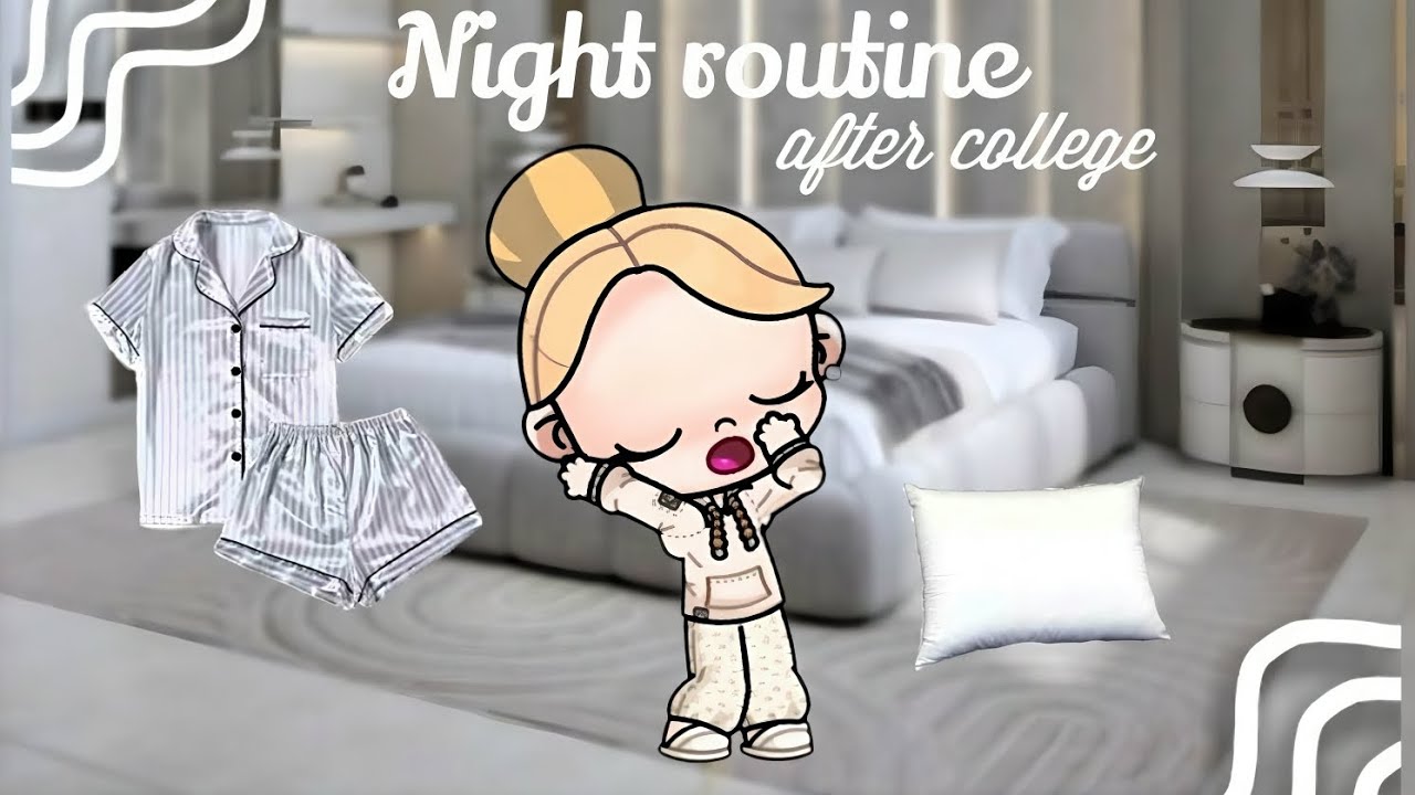 Night routine after college 🌃💗🌺