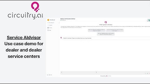 Circuitry.ai Service AIdvisor: Use Case Demo for Dealers and Service Centers