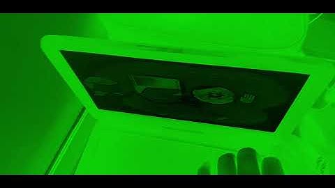 DBPower Portable DVD Player Startup And Shutdown In Creepy Glow