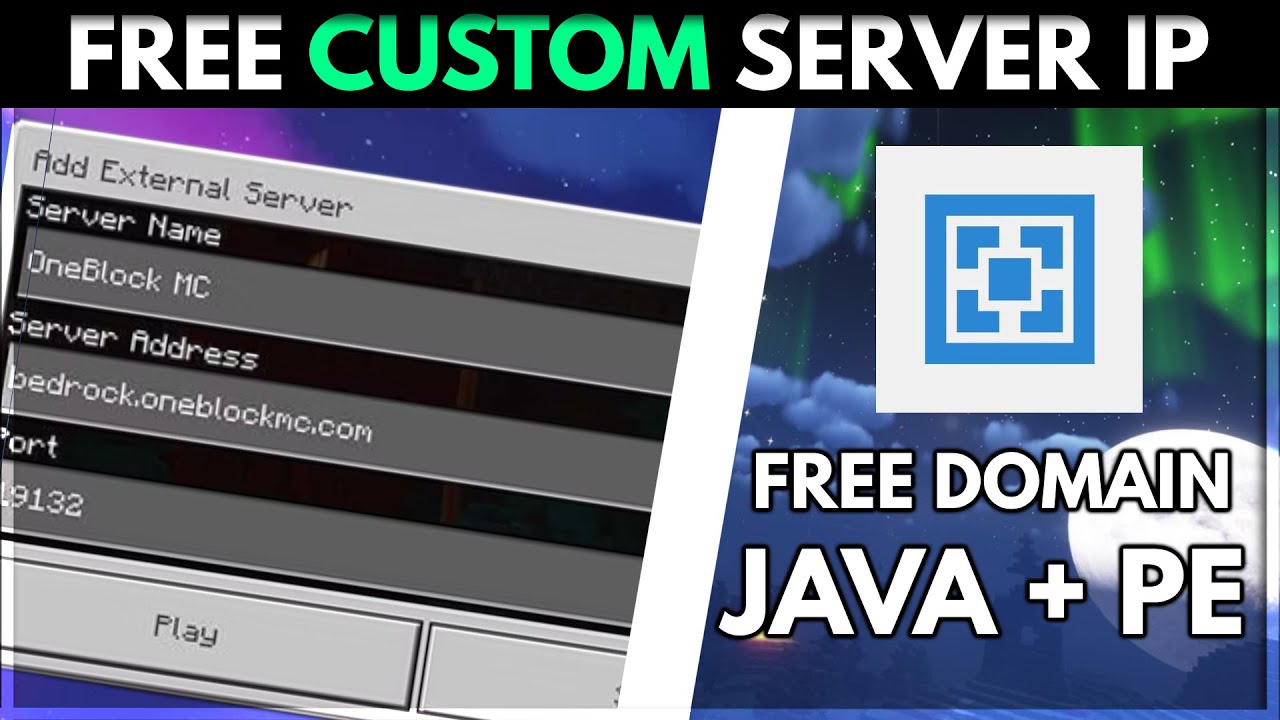 FREE Custom Minecraft Server IP 