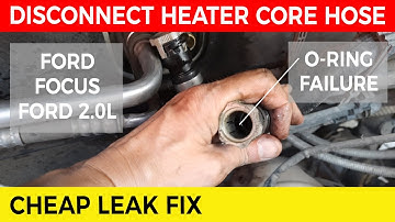 Ford Focus Disconnect Heater Core Hose Clamps 🚗