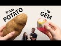 We Turn a Potato into a Concrete Resin Gem