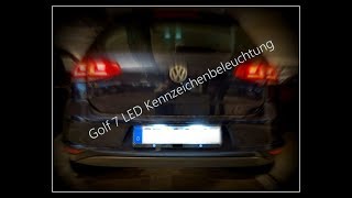 Golf 7  LED Kennzeichenbeleuchtung 