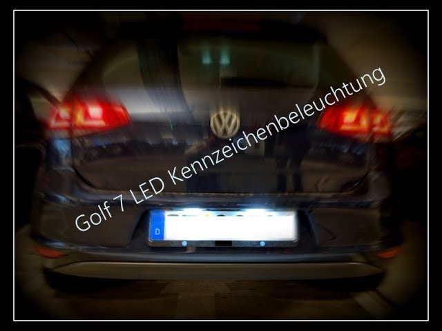 VW Golf 6 LED Kennzeichenbeleuchtung Nachrüstpaket