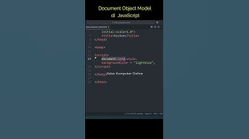 Belajar JavaScript Untuk Pemula: Memahami Document Object Model (DOM) #bimbelcoding #education
