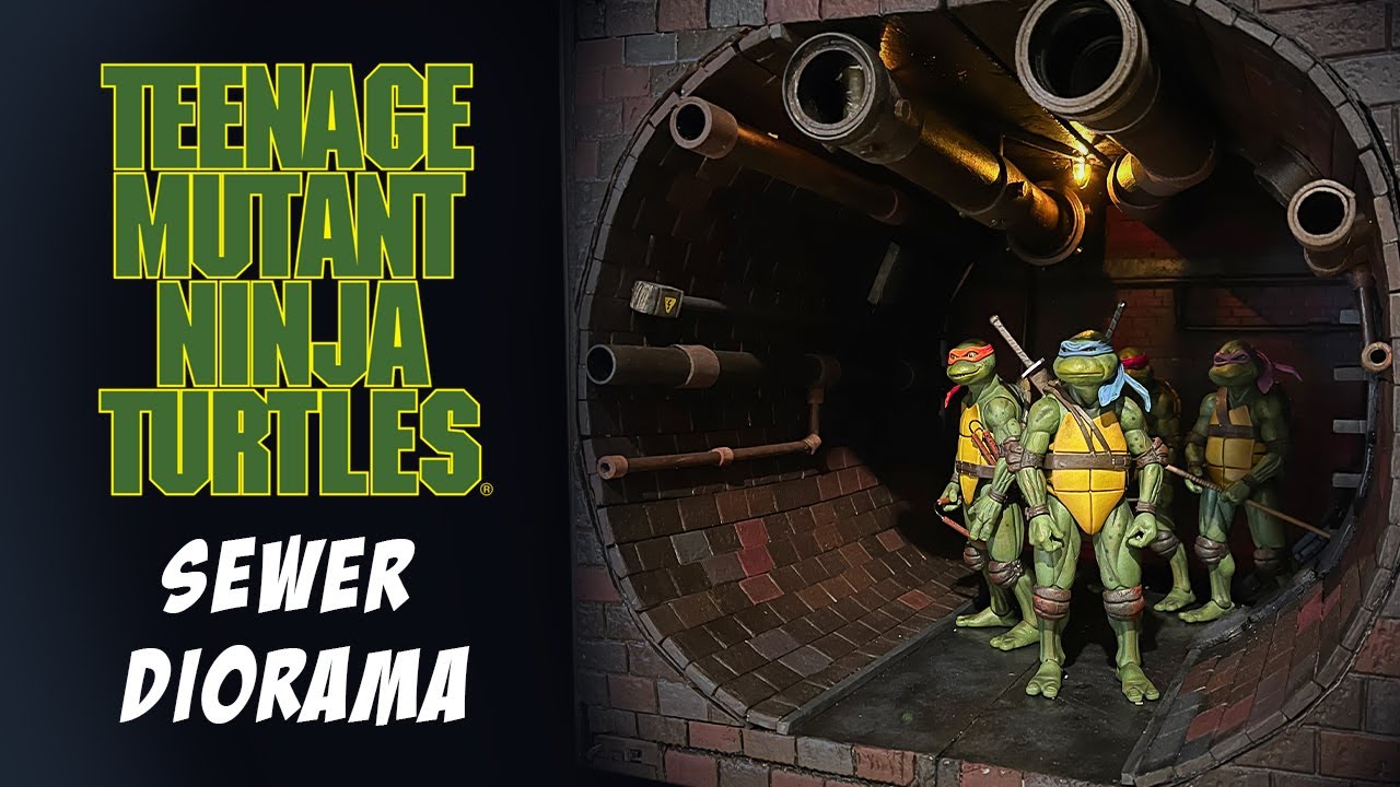 Making a Teenage Mutant Ninja Turtle Sewer Diorama