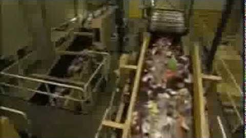 Domestic Waste Separation  Inside a Reduction and Separation Plant by USRE