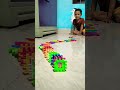 Domino tricks | building blocks tricks #dominotricks #domino  #buildingblocks #tricks #shorts #milan