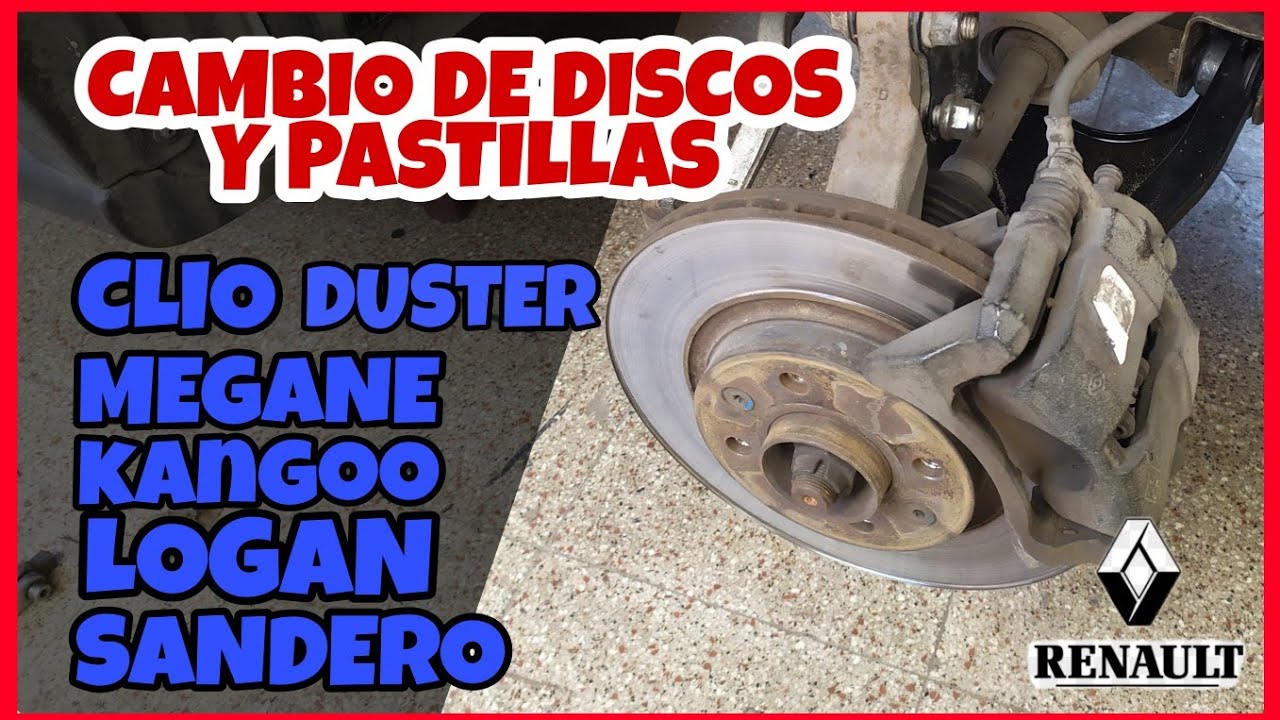 🔧Cambio DISCOS Tren RENAULT Sandero,Clio,Logan,Megane,Duster,Kangoo,Simbol - YouTube