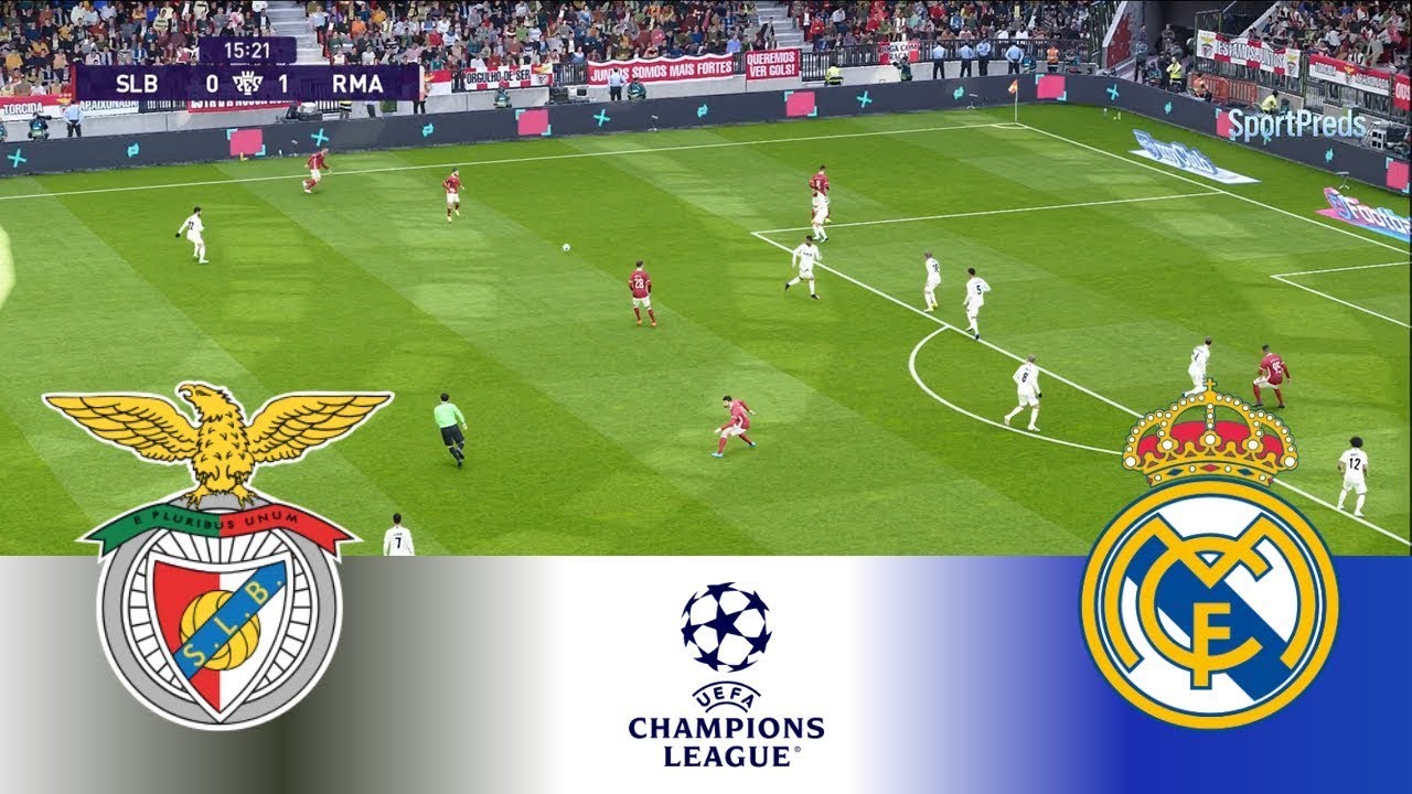 🔴LIVE : Real Madrid vs Benfica - Champions League 2025/26 | PES 21 Simulation