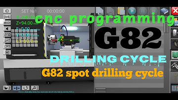 G82 spot drilling cycle/boring cycle