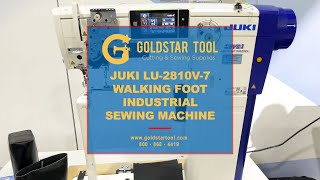 Trade Show - JUKI LU-2810V-7 Walking Foot Industrial Sewing Machine - Goldstartool.com -800-868-4419
