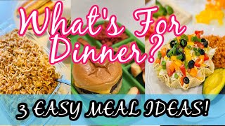 What’s For Dinner? 3 Easy Budget Friendly Meal Ideas!