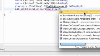 Android Developing Applications Tutorial   9   Set up a Button with OnClickListener