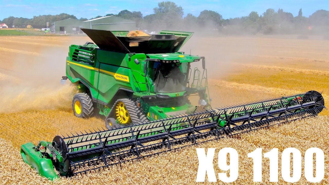 The New John Deere X9 1100 - 100T/Hour Combine | Presentation In France