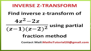 How to find Inverse Z-Transform Using Partial Fraction Method problem 02 in Tamil l M3 l Z-Transform