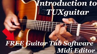 Introduction to TUXguitar Free Guitar Tab Software/Midi Editor