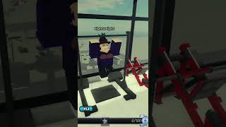 How to get bigger muscles in untitled gym game #roblox #robloxshorts