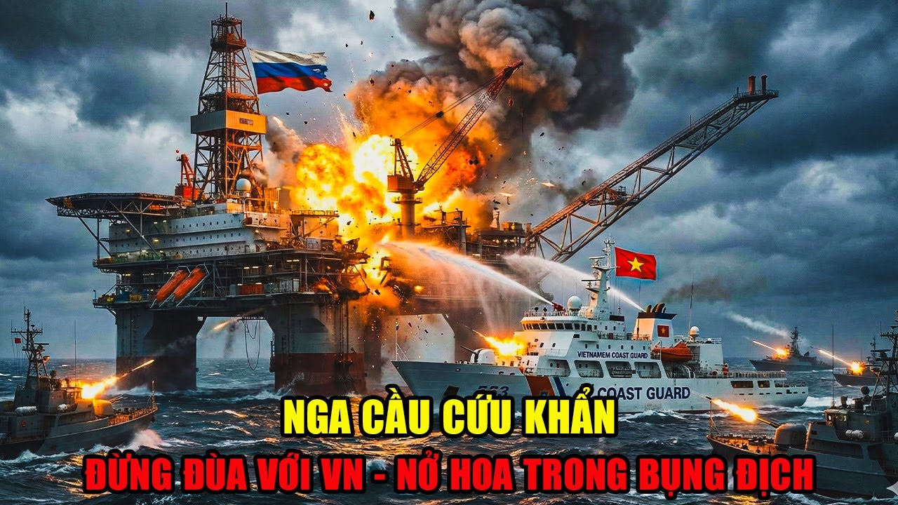 Kẻ Thù Đánh Úp Dàn Khoan Của Nga - VN Tung Đòn Hiểm Cứu Lò Phản Ứng: Nở Hoa Trong Lòng Địch