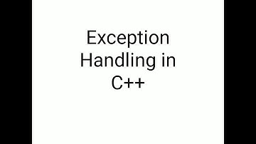 Exception handling in c++ part 2