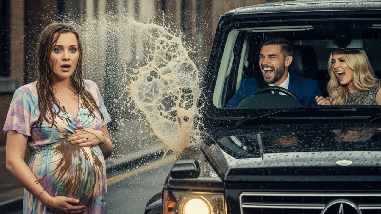 Unaware His Pregnant Ex-Wife Is Now Married to a Billionaire, He Splashes Mud Water on Her While…