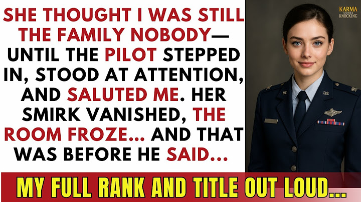 My Sister Mocked Me In Front Of Everyone — Then The Pilot Stepped Out And Saluted Me