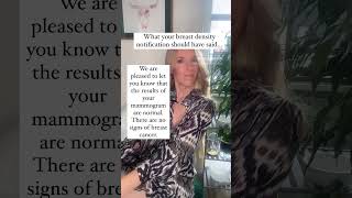 What Your Mammogram Report Should Have Said #shorts
