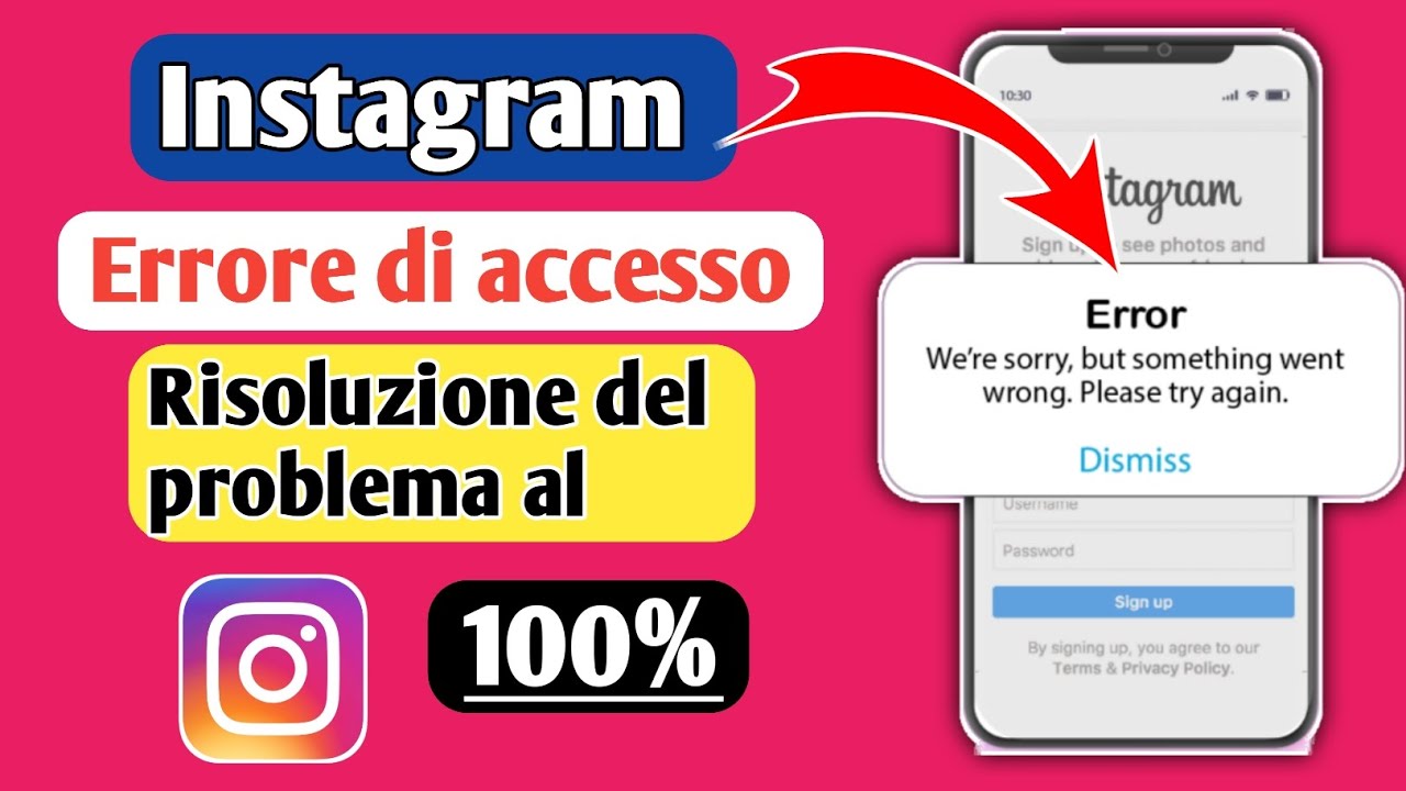 Come risolvere il problema dell'errore di accesso a Instagram || Errore