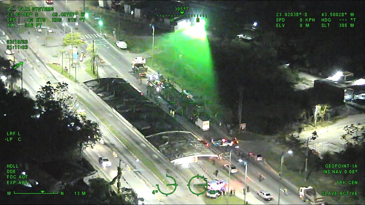 SAER/PCERJ sobre incidente com laser durante apoio a operação policial no Rio de Janeiro