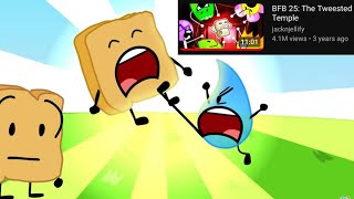 Every time Woody is on screen in BFB 25: Tweested Temple