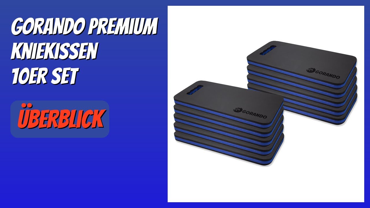 BEWERTUNG (2025): GORANDO Premium Kniekissen 10er Set. Infos - YouTube