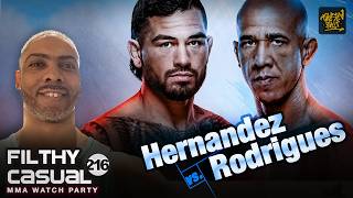 #UFCSacramento HERNANDEZ vs RODRIGUES || FCMMA Watch Party No. 215