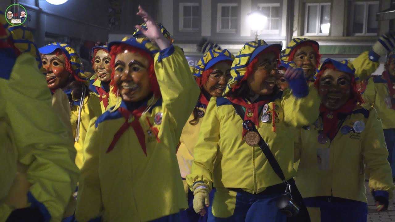 Fasnet, Butzenlauf in Konstanz Teil1, Nachtumzug