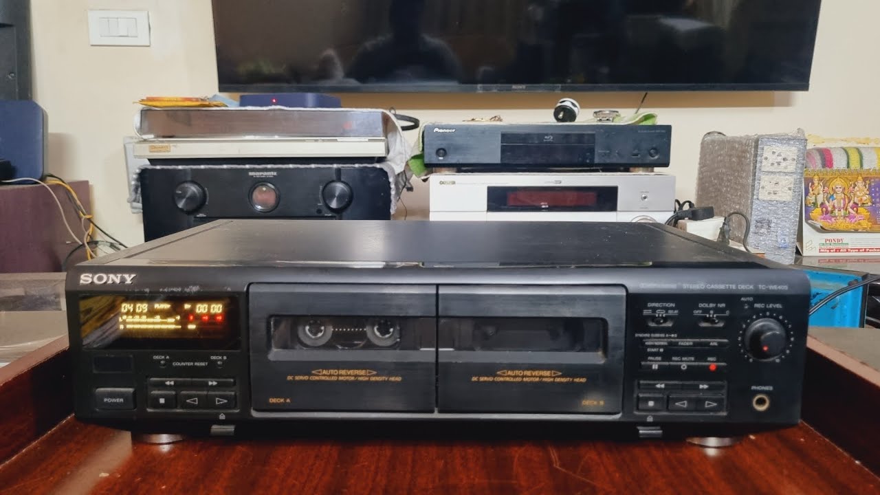 Sony TC-WE405 Double lecteur de cassettes/Voiture Reverse