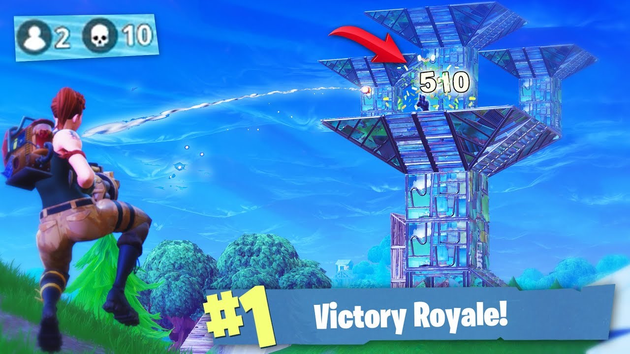 destroying port a fort in fortnite battle royale gameplay - portable fort fortnite