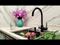 Vouruna matte black gooseneck kitchen faucet tri flow sink mixer ro water 3 way kitchen tap