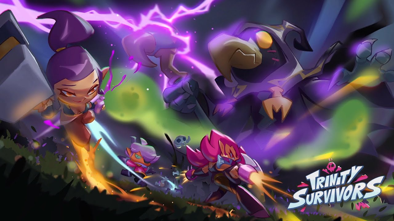 Trinity Survivors. VS Clone With Interesting Mechanics. Combination Of 3 Characters In 1. Gameplay