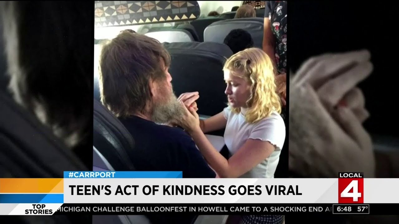 Teen's act of kindness goes viral 'don't take stuff for granted