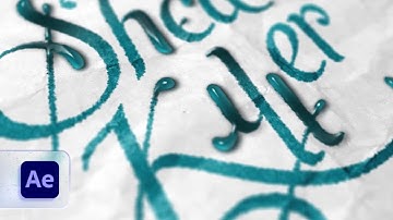 TUTORIAL - Realistic Ink Drop Text Animation | Ink Bleed Effect in After Effects | AutoFill Plugin