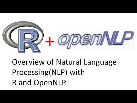 R and OpenNLP for Natural Language Processing NLP –  Part 1