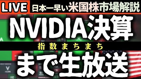 【NVIDIA決算まで生放送】AI株は暴落か？🤔 市場を揺るがす「調整局面」の真実と次に狙うべき銘柄はこれだ！【米国株で朝活投資】日本一早い米国株市場解説 朝5:15～