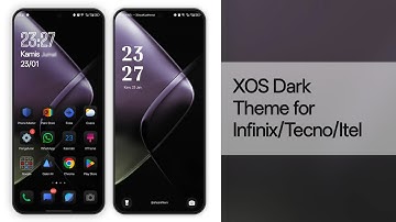 XOS Dark Theme Infinix/Tecno + Widget | Tema XOS Dark Infinix/Tecno + Widget
