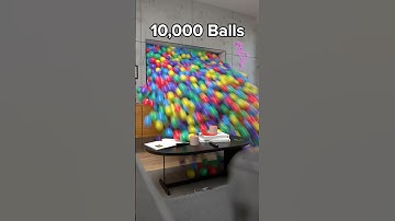 Living room filled with over 10,000 balls 🔥 intense blender simulation #blenderanimation #blender3d