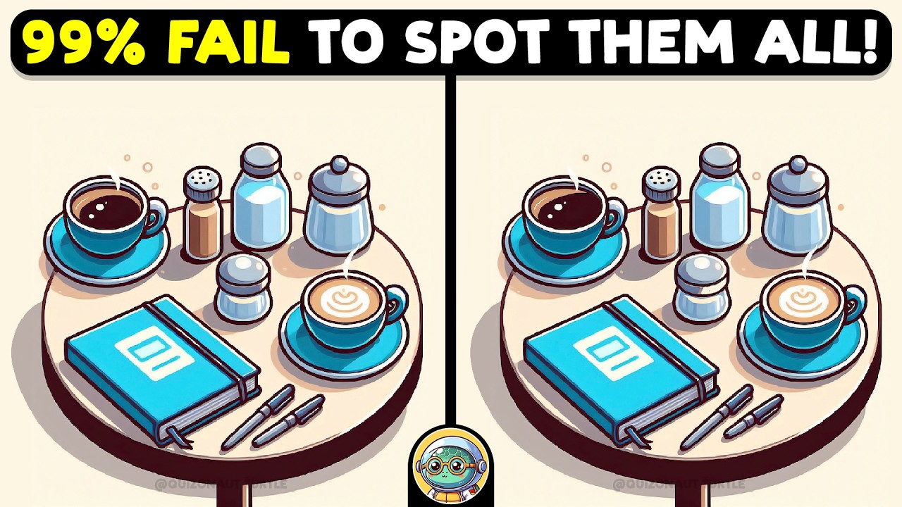 🐢🧩 Find The Difference | Are You Sharp Enough? 🧩🐢 | Quizonaut Turtle